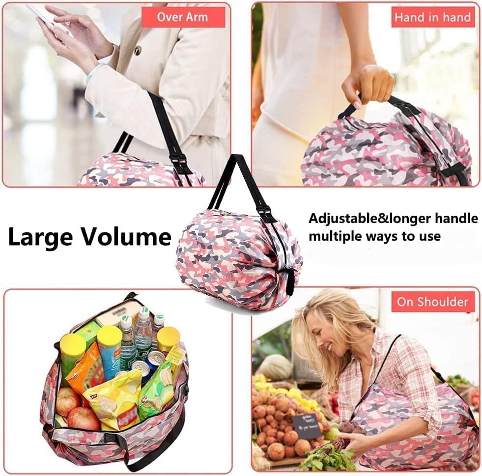 Two Pieces Foldable Shopping Bag 4.8⭐️⭐️⭐️⭐️⭐️ (983) rating