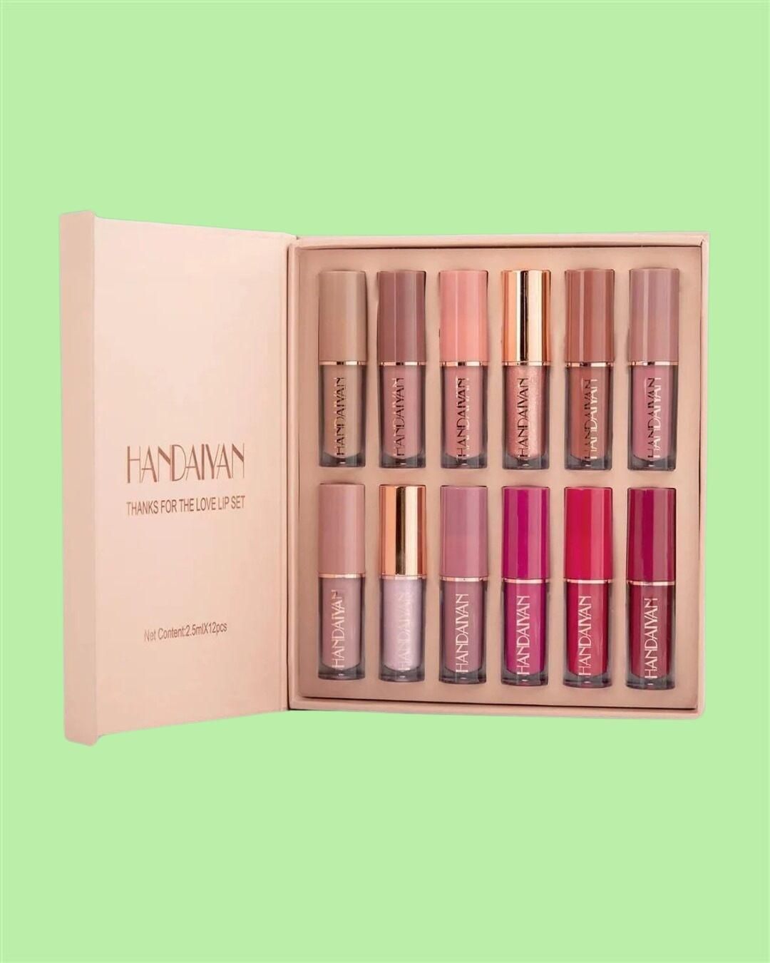 Velvet Matte Liquid Lipstick Set 12Pcs4.8⭐️⭐️⭐️⭐️⭐️ (3k) rating