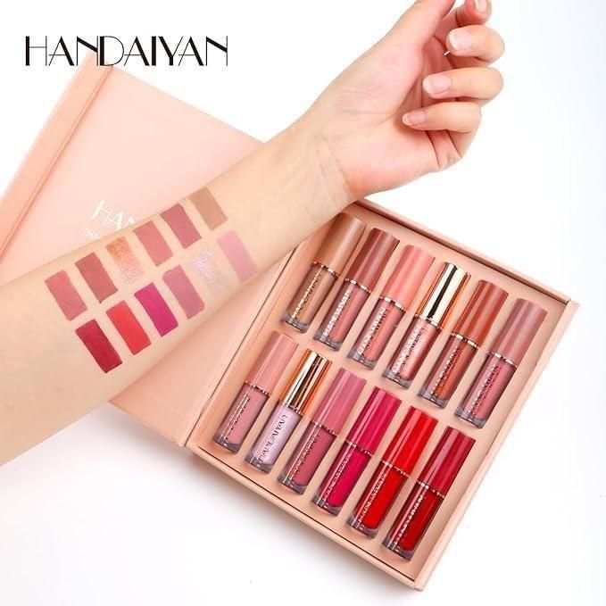 Velvet Matte Liquid Lipstick Set 12Pcs4.8⭐️⭐️⭐️⭐️⭐️ (3k) rating