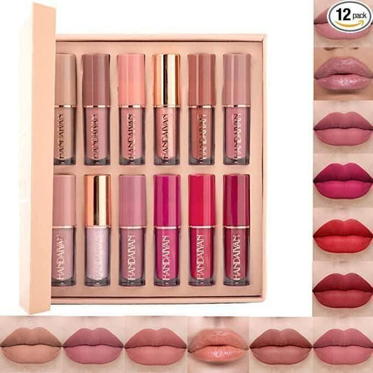 Velvet Matte Liquid Lipstick Set 12Pcs4.8⭐️⭐️⭐️⭐️⭐️ (3k) rating