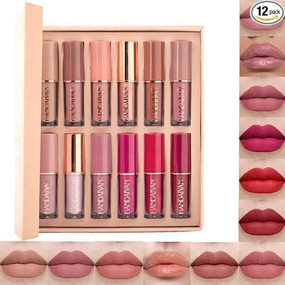 Velvet Matte Liquid Lipstick Set 12Pcs4.8⭐️⭐️⭐️⭐️⭐️ (3k) rating